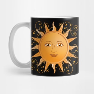 Whimsical Sun Design Mug